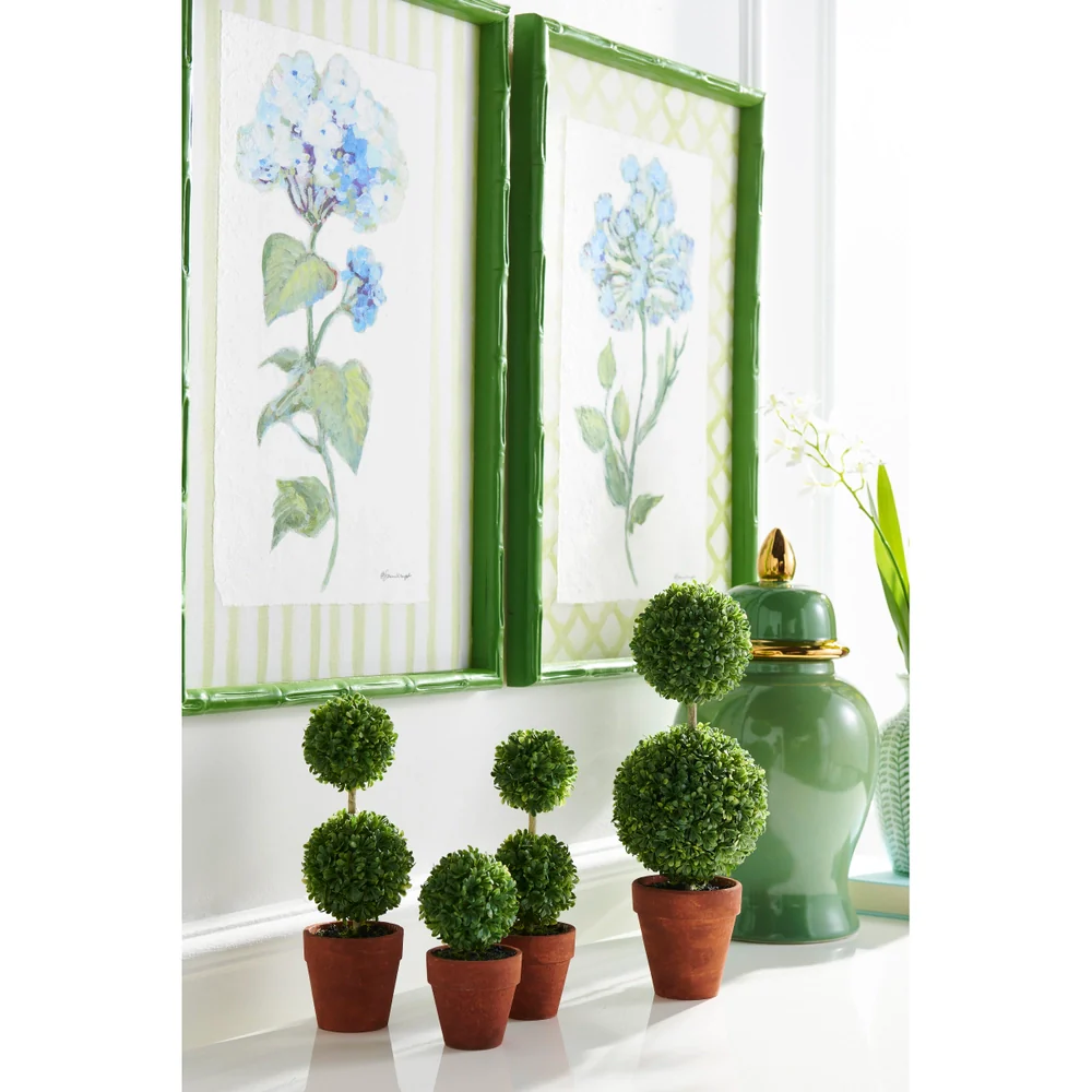 23.5" Azure Bloom Framed Print - Image 2