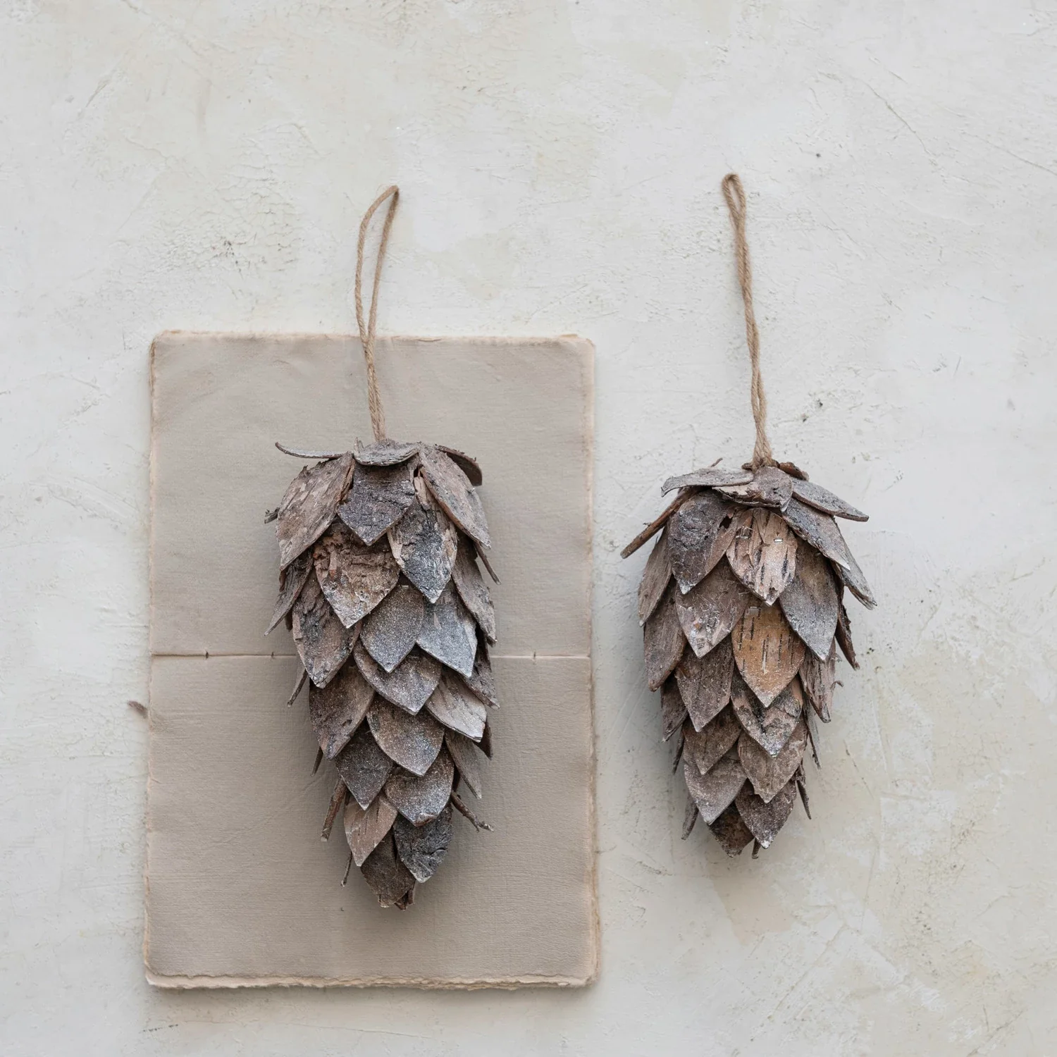 Birch Bark Pinecone Ornament - Image 2