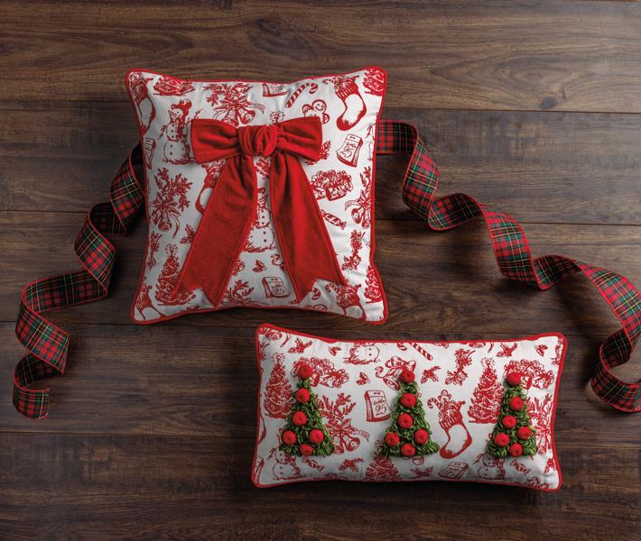 Bow Embellished Pillow - Image 2