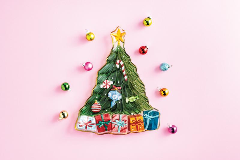 Christmas Tree Glass Platter - Image 2