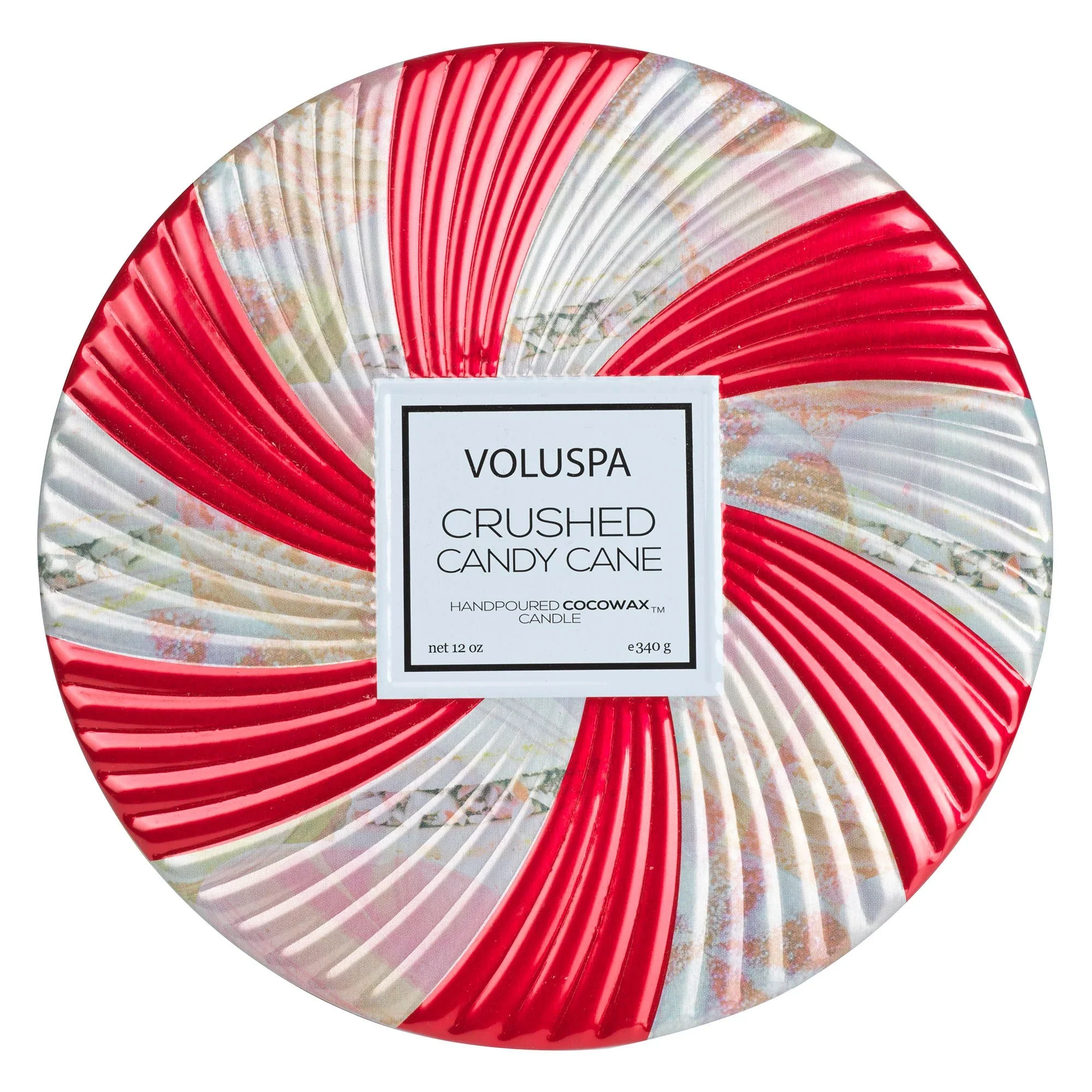 Crushed Candy Cane 3 Wick Candle - Image 2