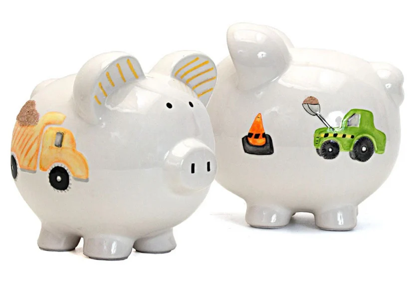 Digger Dump Truck Piggy Bank - Image 3