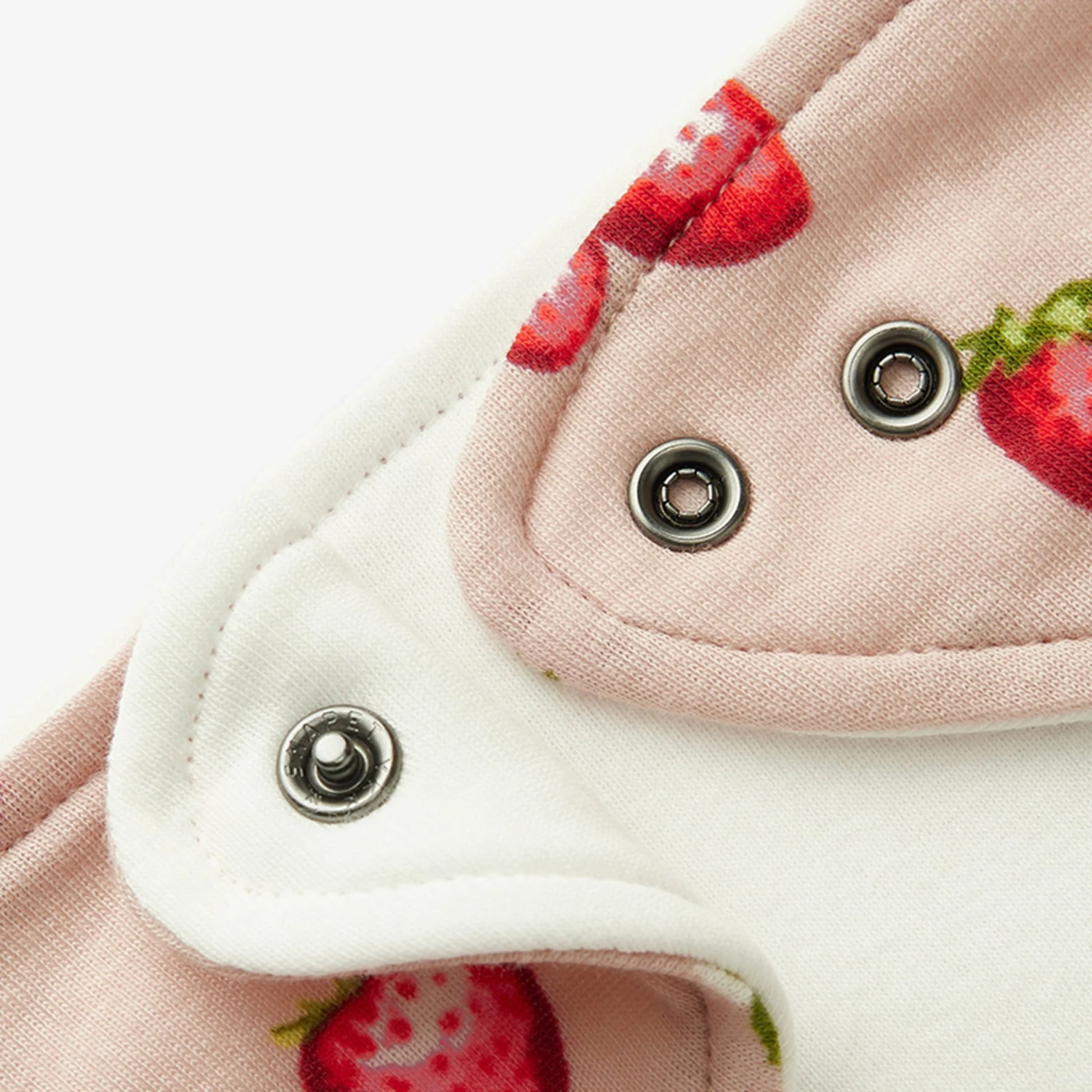 Milkbarn Organic Cotton Kerchief Bib Strawberry - Image 2