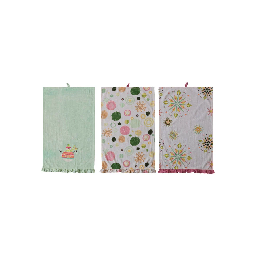 Mint Snowman Tea Towel - Image 2