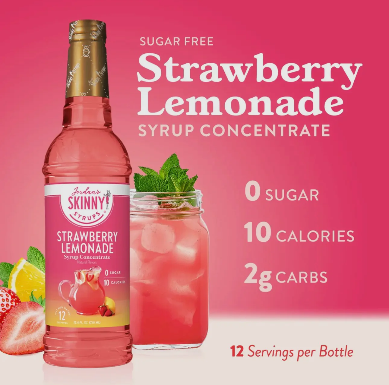 Sugar Free Strawberry Lemonade Syrup - Image 3