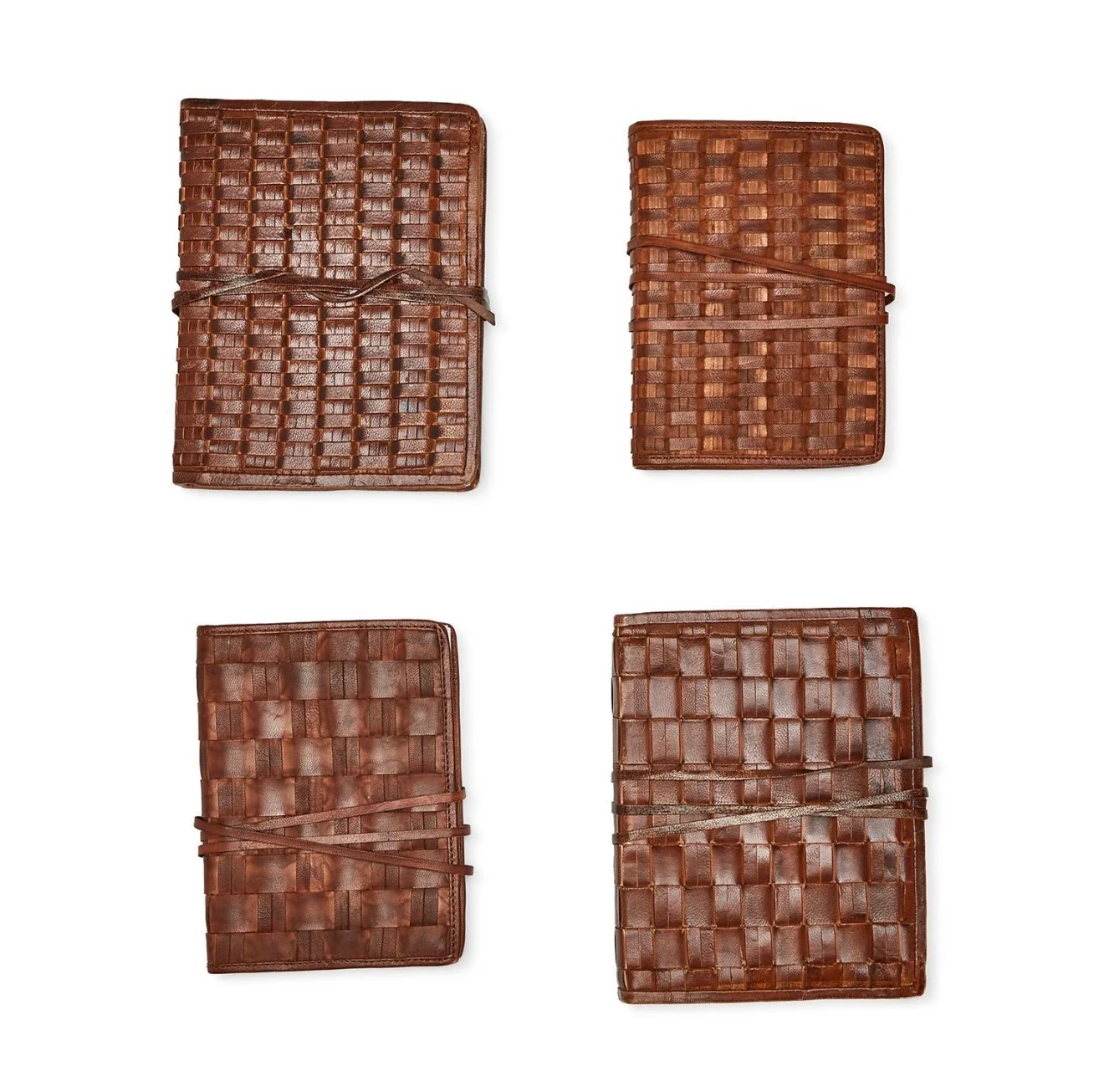 Woven Leather Journal, 2 Sizes